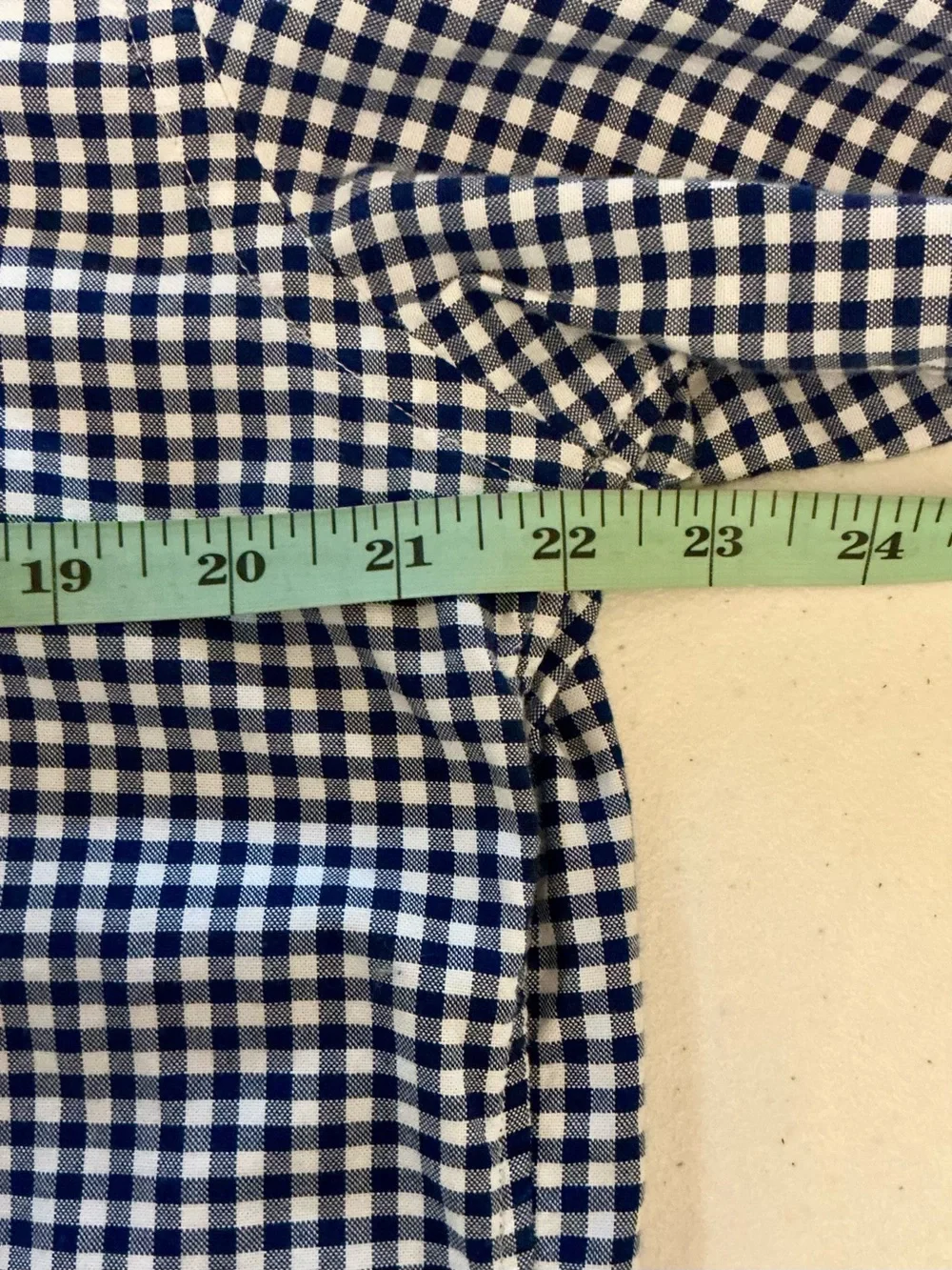 J.Crew Slim Fit Lightweight Oxford Blue & White Button Down Shirt L